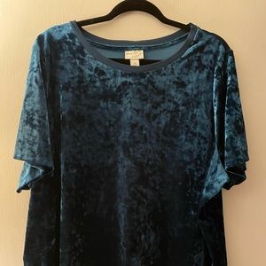 Ava and Viv Velvet Top